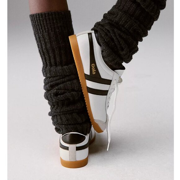 Gola Bullet Leather Sneakers Color White / Black / Gum - Picture 3 of 4